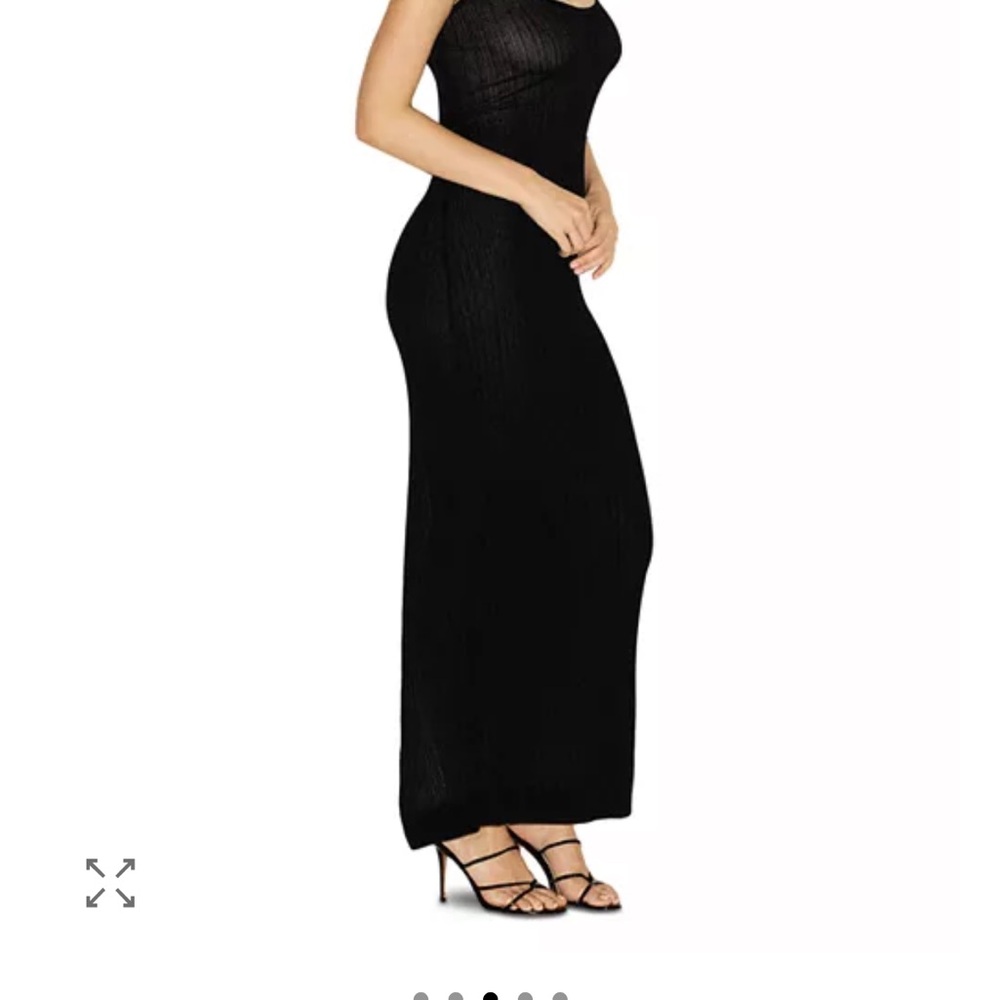 SKIMS Onyx Sheer Knit MIDI Dress Small NWT - Picture 12 of 13